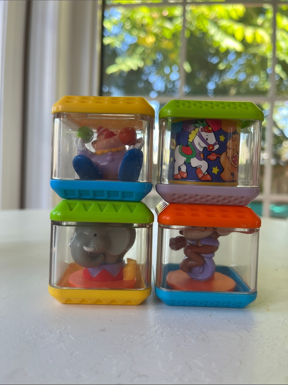 3/$20💛 Set of Fisher Price Peek-a-Boo Blocks